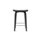 Under Counter Wood Stool  option Classic Ebony