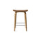 Under Counter Wood Stool  option Natural Walnut