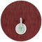 Bamboo Table Mat Round (Set of 4)  option Cranberry