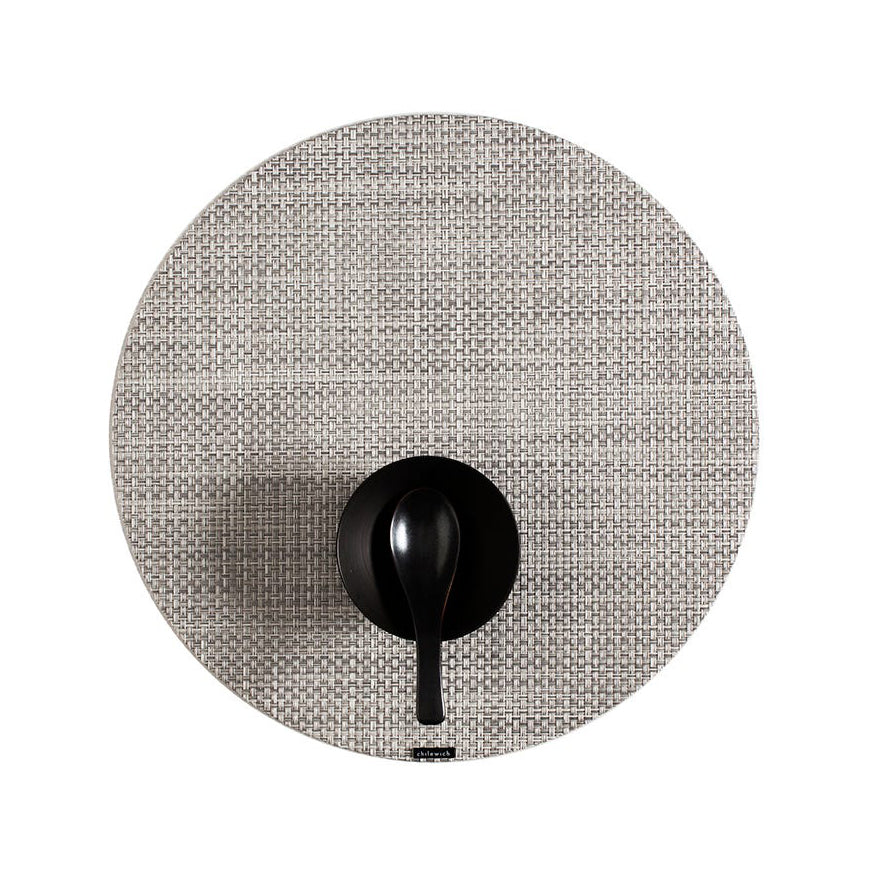 Basketweave Round Placemat (Set of 4)