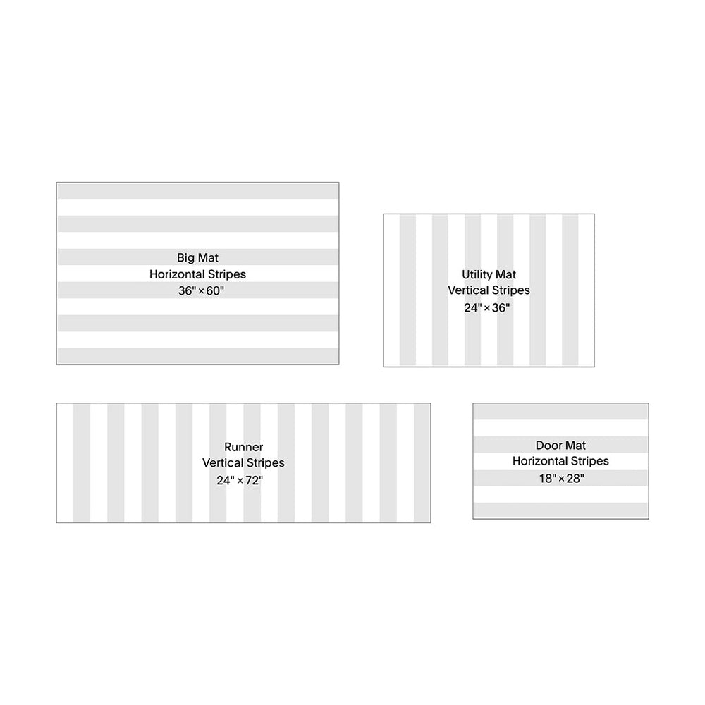 Fade Stripe Indoor/Outdoor Shag Floormat