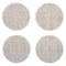 Martha Stewart Boxwood Round Coaster (Set of 4)  option Flax
