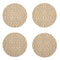 Martha Stewart Boxwood Round Coaster (Set of 4)  option Wheat
