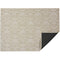 Martha Stewart Damask Floormat  option Flax
