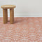 Martha Stewart Damask Runner  option Burnt Coral