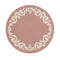 Martha Stewart Scroll Round Placemat (Set of 4)  option Burnt Coral