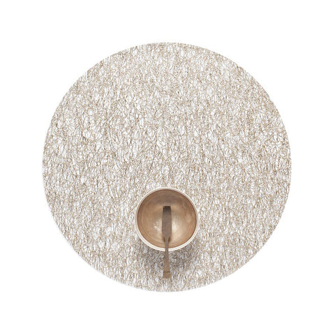 Metallic Lace Round Table Mat (Set of 4)