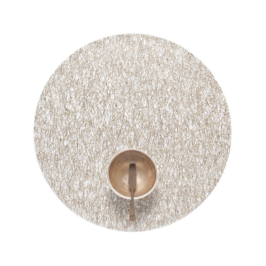Metallic Lace Round Table Mat (Set of 4)