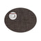 Mini Basket Oval Table Mat (Set of 4)  option Dark Walnut