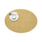 Mini Basket Oval Table Mat (Set of 4)  option Ochre