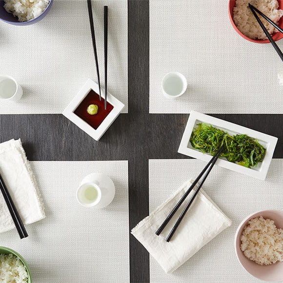 Chilewich　4枚 Mini プレースマット Oat Chilewich Mini Basket Table Mat (Set of 4) - 2Modern