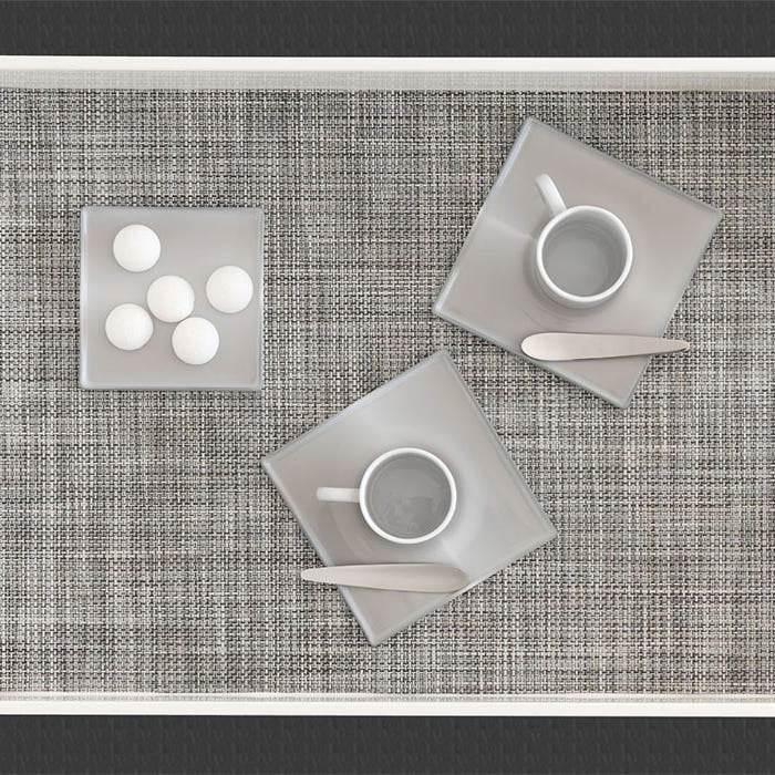 Chilewich　4枚 Grey Panel Chilewich Mini Basket Table Mat (Set of 4) - 2Modern