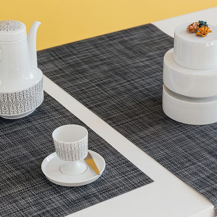 Chilewich　4枚 Grey Panel Chilewich Mini Basket Table Mat (Set of 4) - 2Modern