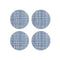Mini Basketweave Round Coaster (Set of 4)  option Chambray