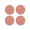 Mini Basketweave Round Coaster (Set of 4)  option Clay
