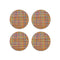 Mini Basketweave Round Coaster (Set of 4)  option Confetti