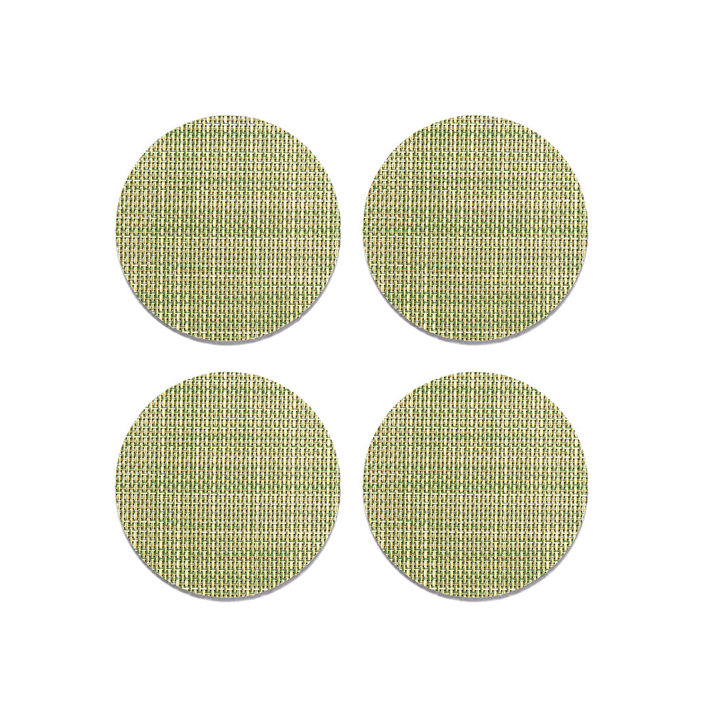 Mini Basketweave Round Coaster (Set of 4)