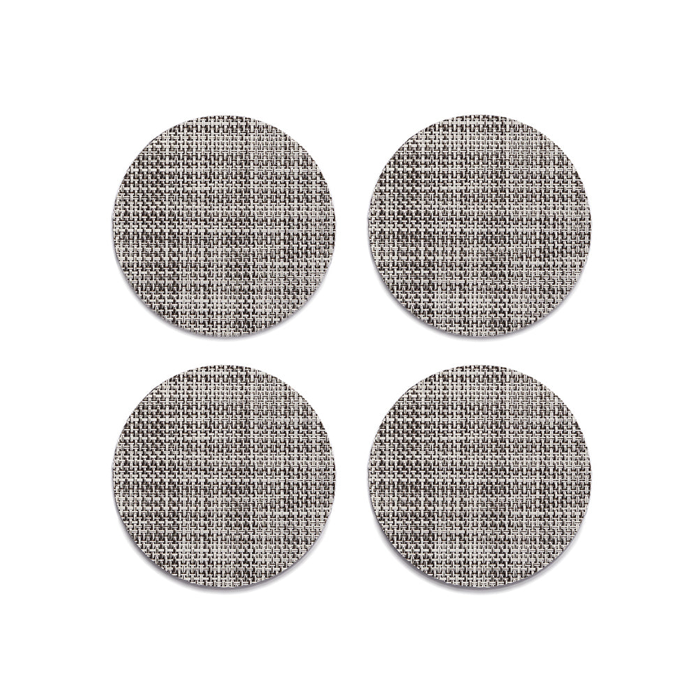 Mini Basketweave Round Coaster (Set of 4)