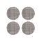Mini Basketweave Round Coaster (Set of 4)  option Gravel