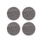 Mini Basketweave Round Coaster (Set of 4)  option Light Grey