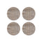 Mini Basketweave Round Coaster (Set of 4)  option Soapstone