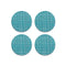 Mini Basketweave Round Coaster (Set of 4)  option Turquoise