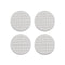 Mini Basketweave Round Coaster (Set of 4)  option White