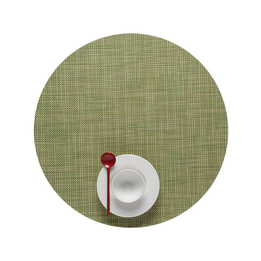 Mini Basketweave Round Placemat (Set of 4)
