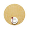Mini Basketweave Round Placemat (Set of 4)  option Ochre