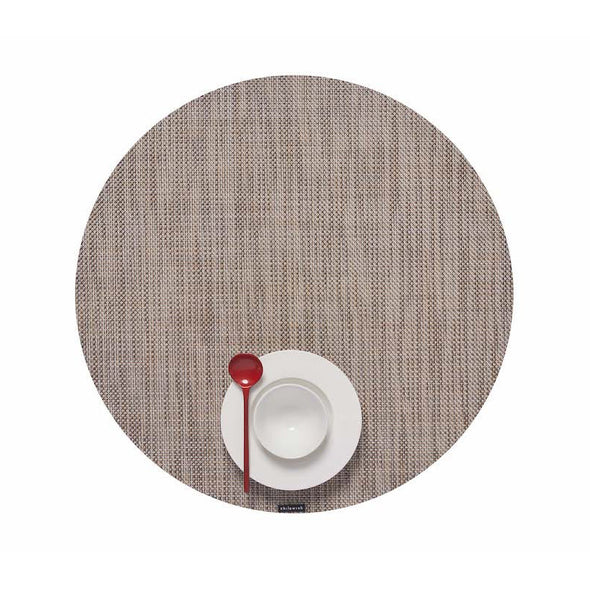 Mini Basketweave Round Placemat (Set of 4)