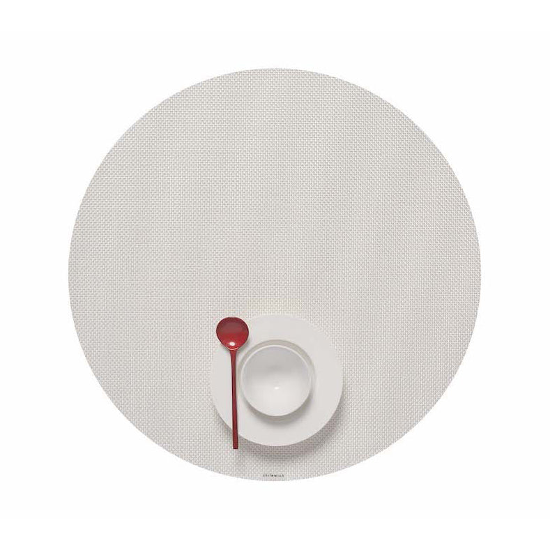 Mini Basketweave Round Placemat (Set of 4)