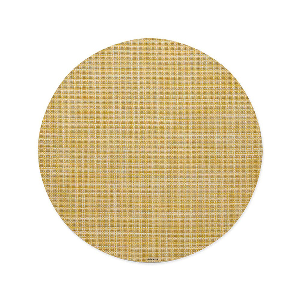 Mini Basketweave Round Placemat (Set of 4)
