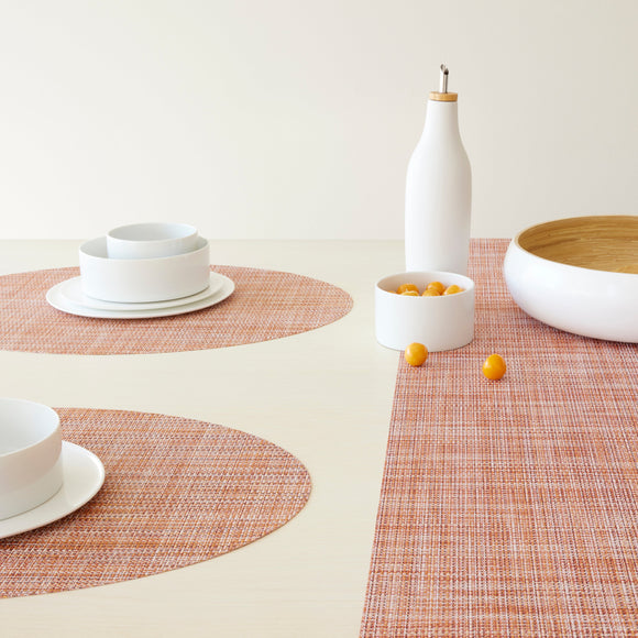Chilewich ランチョンマットMini Basketweave Chilewich Mini Basketweave Round Placemat (Set of 4) - 2Modern