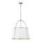 Clarke Pendant Light  option Polished Nickel / Matte White