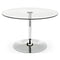 Planet Dining Table  option P77 Chromed / GTR Transparent