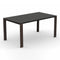 Dorian Wood Large Extending Dining Table  option Smoke Beechwood/Matte Black Metal