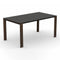 Dorian Wood Large Extending Dining Table  option Walnut Beechwood/Matte Black Metal