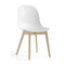 Academy Chair - 4 Leg Solid Wood Base  option P94 Matte Optic White
