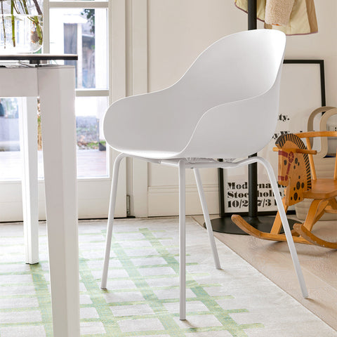 Academy Dining Armchair with Tube Base