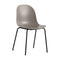 Academy Dining Chair with Tube Base  option P15 Matte Black