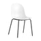 Academy Dining Chair with Tube Base  option P94 Matte Optic White