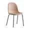Academy Upholstered Dining Chair with Tube Base  option P15 Matte Black
