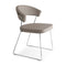 New York Chair  option Chromed/Taupe Soft Leather