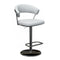 New York Swivel Stool  option 705 Optic White Leather