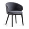 Tuka Wood Armchair  option Graphite Beechwood