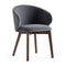 Tuka Wood Armchair  option Smoke Beechwood