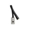 Flexiled Wall Light  option Satin Nickel / Black