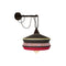 Calypso Antigua Wall Sconce  option Black