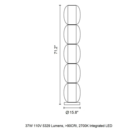 Alma Aura LED Floor Lamp