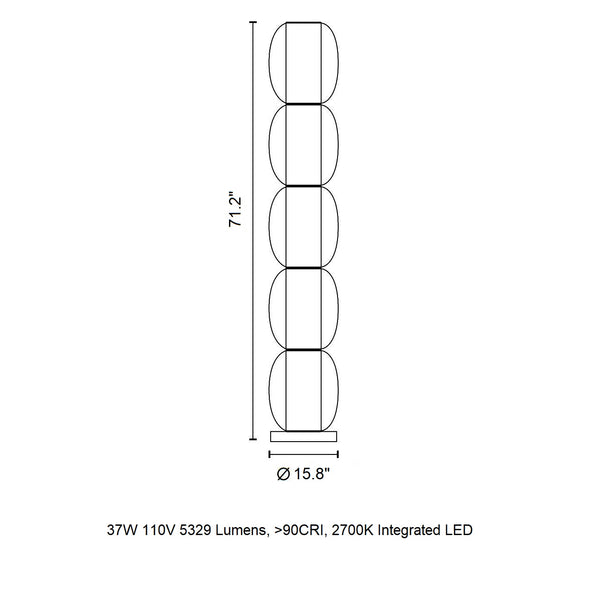 Alma Aura LED Floor Lamp